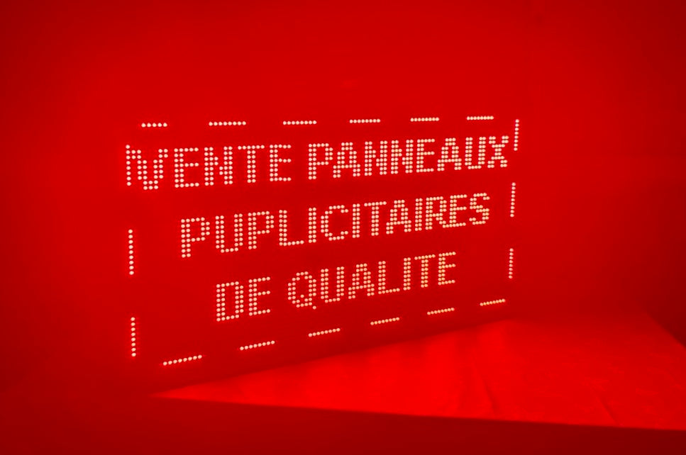 Panneau publicitaire LED 1M / 60 CM monocolor