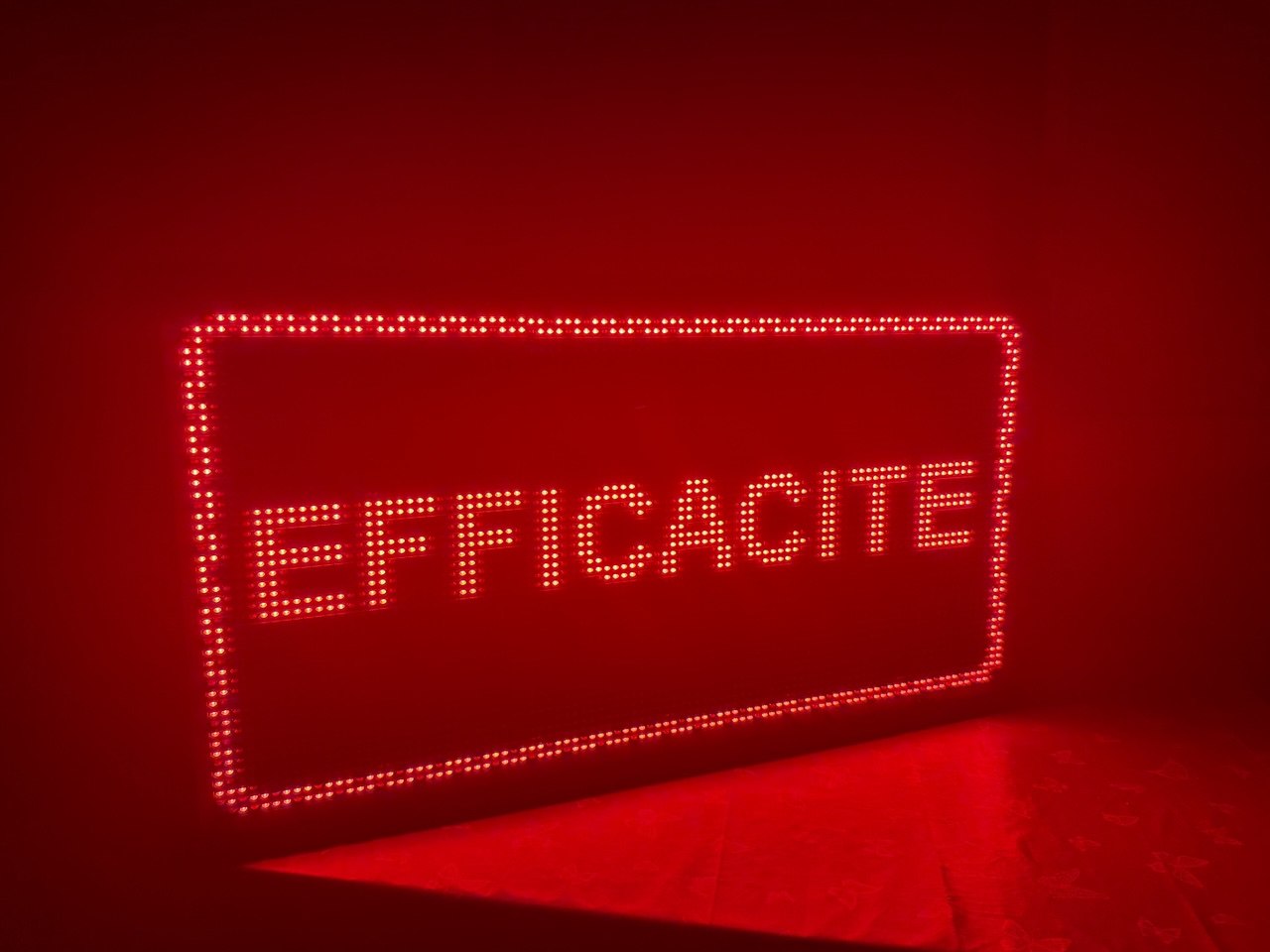 Panneau publicitaire LED 1M / 60 CM monocolor