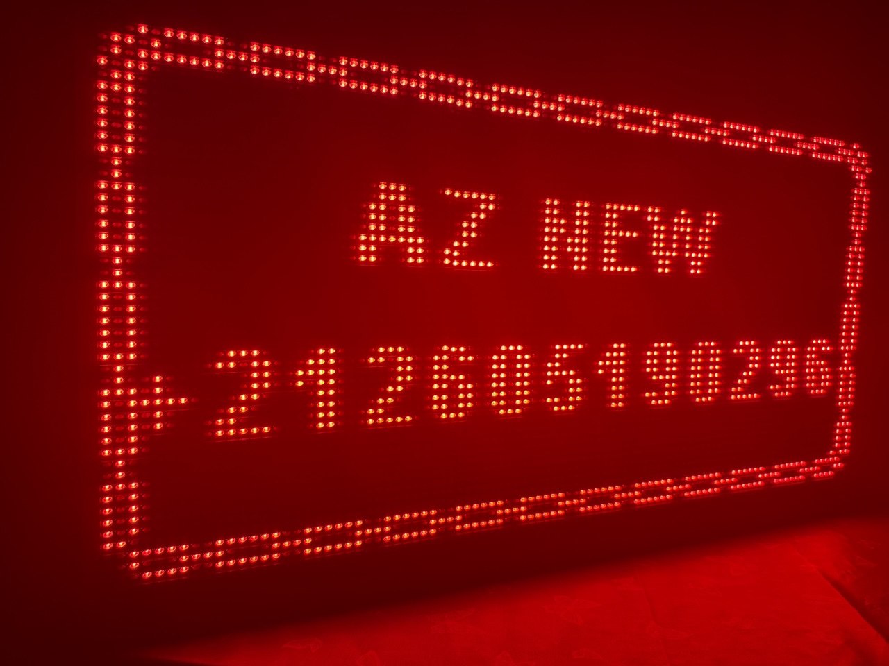 Panneau publicitaire LED 1M / 60 CM monocolor