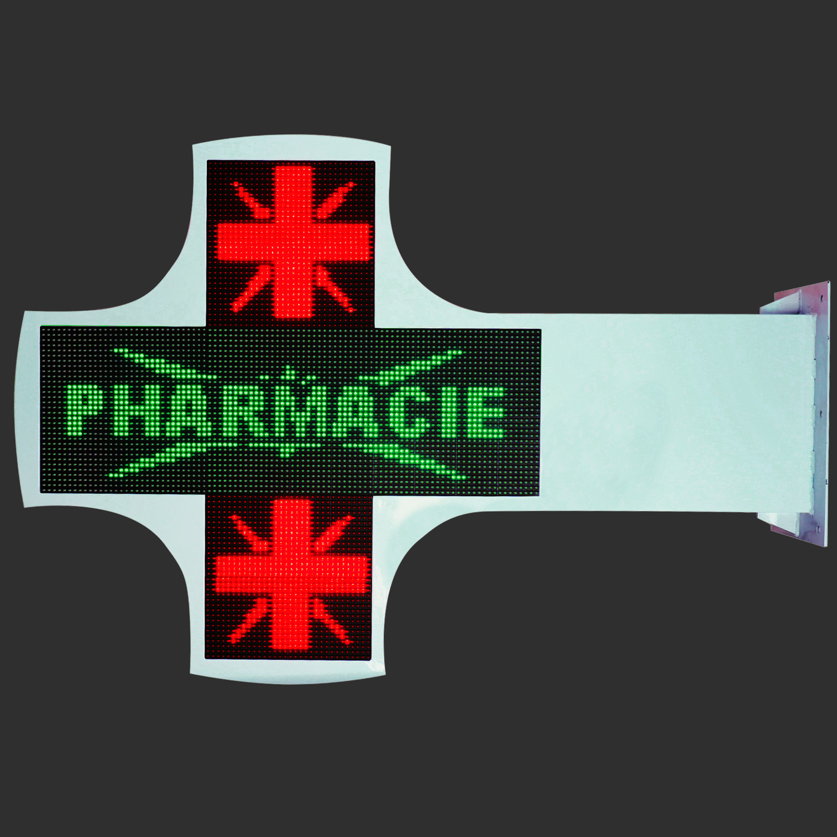 Croix pharmacie LED personnalisable