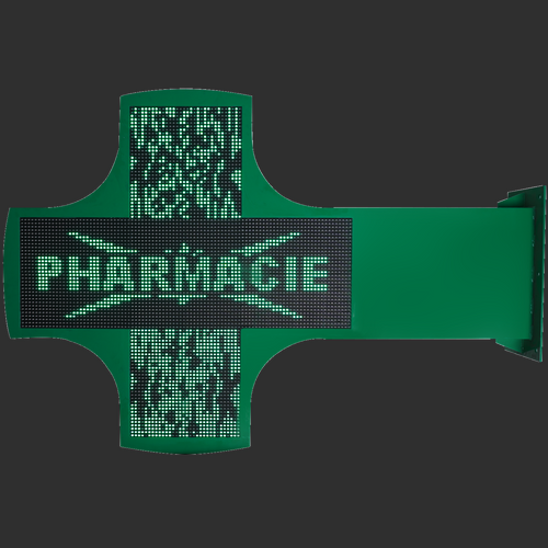 Croix pharmacie LED personnalisable