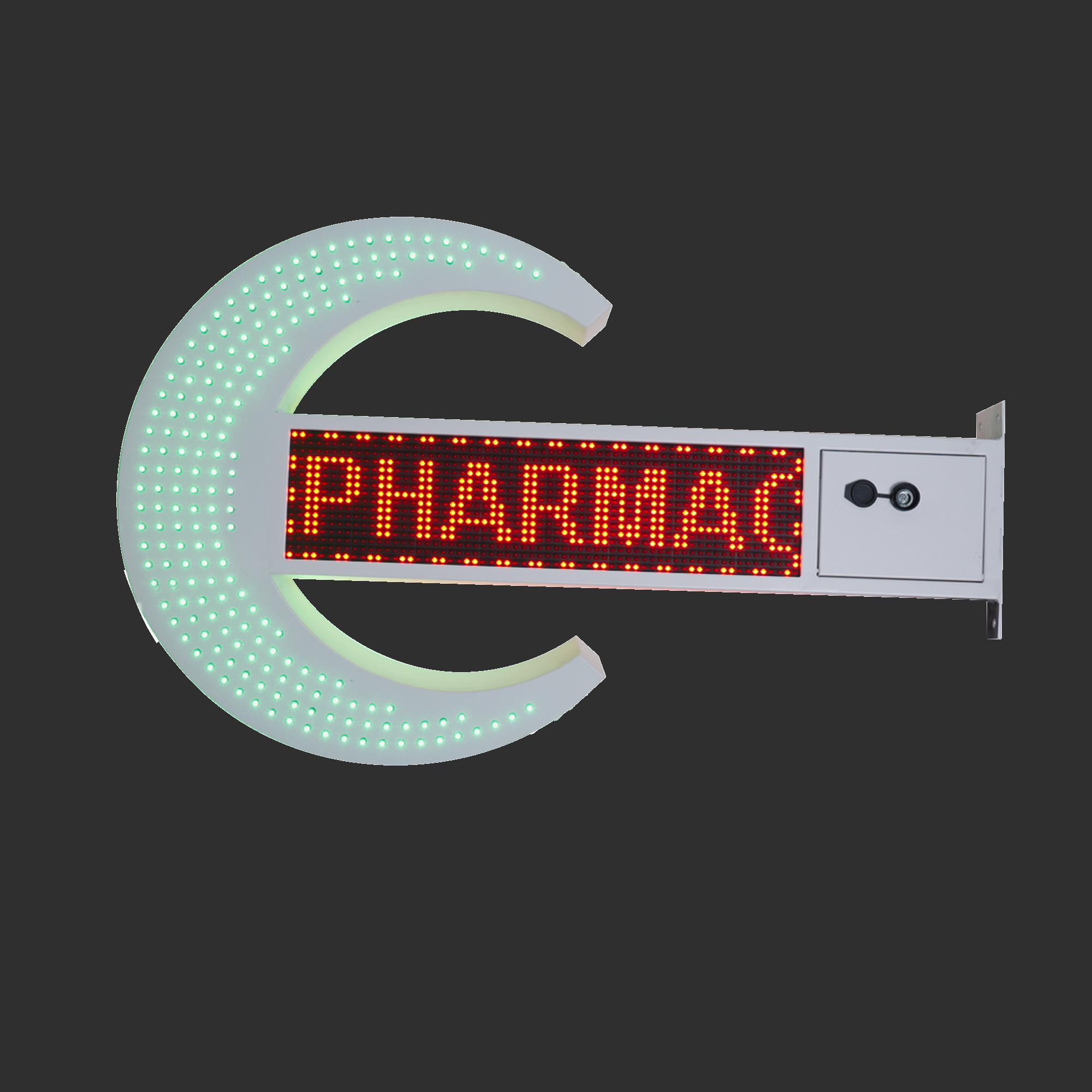Croissant pharmacie LED personnalisable