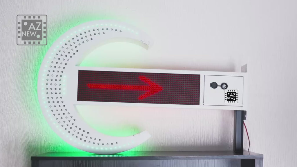 Croissant pharmacie LED personnalisable