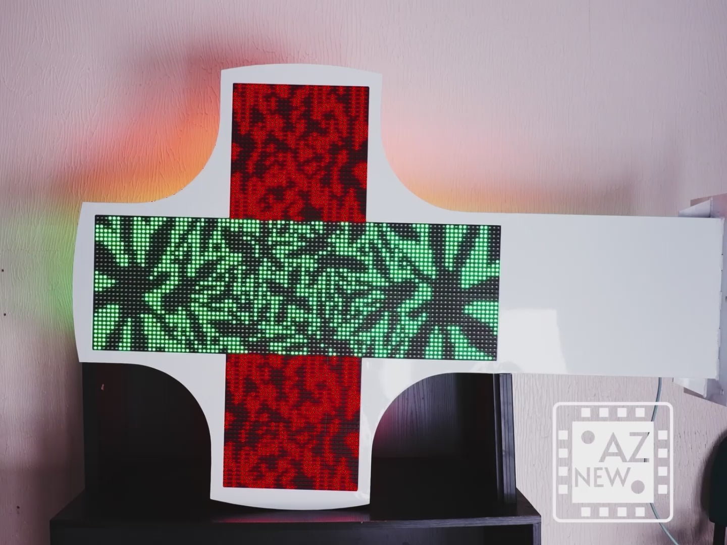 Croix pharmacie LED personnalisable